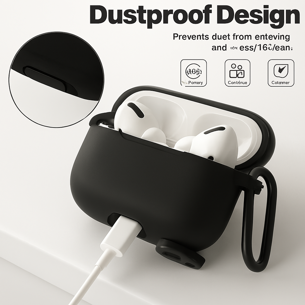 AirPods Pro 2 {Dubai Imported}, Noise Cancellation Working , 7 Days Return Policy, Special-[Free black premium silicone case included]